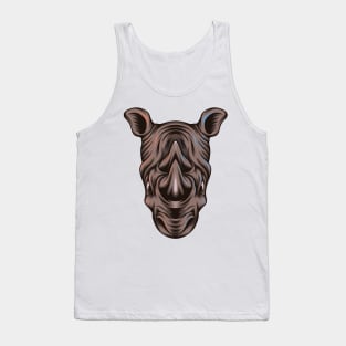 Rhino Head Tank Top